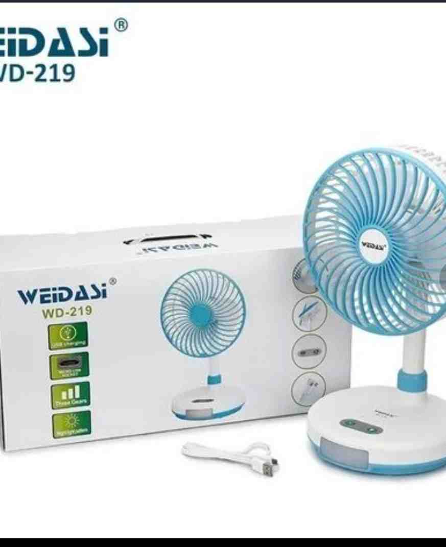پنکه شارژی رومیزی ویداسی مدل WD-219