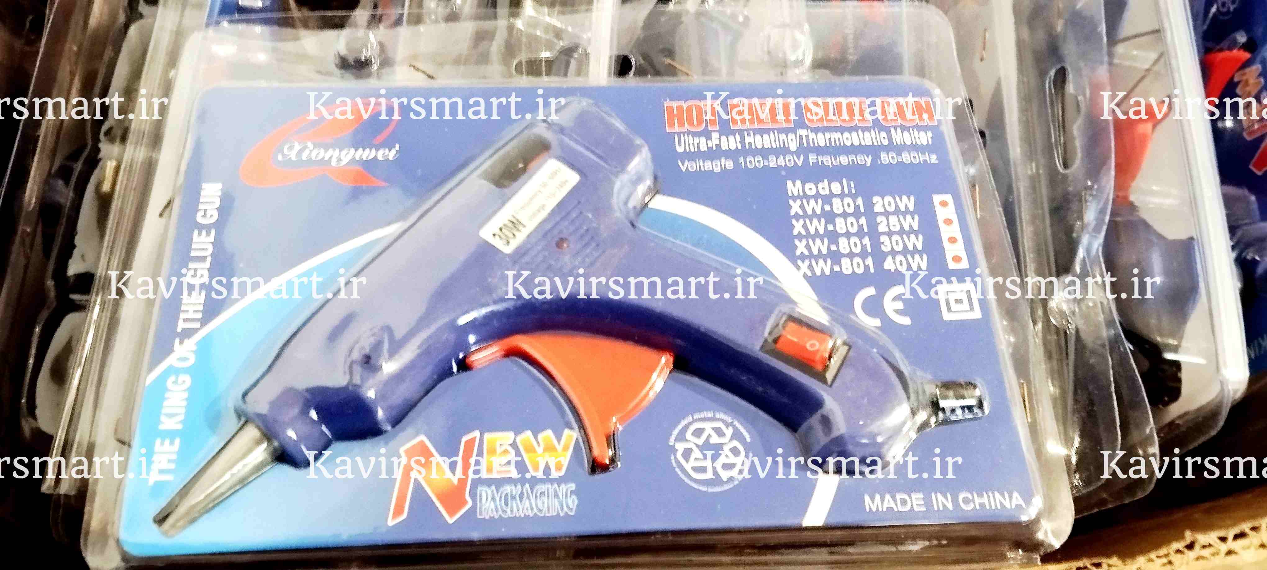 تفنگ چسب حرارتی کوچک کلید و چراغدار کیفیت عالی