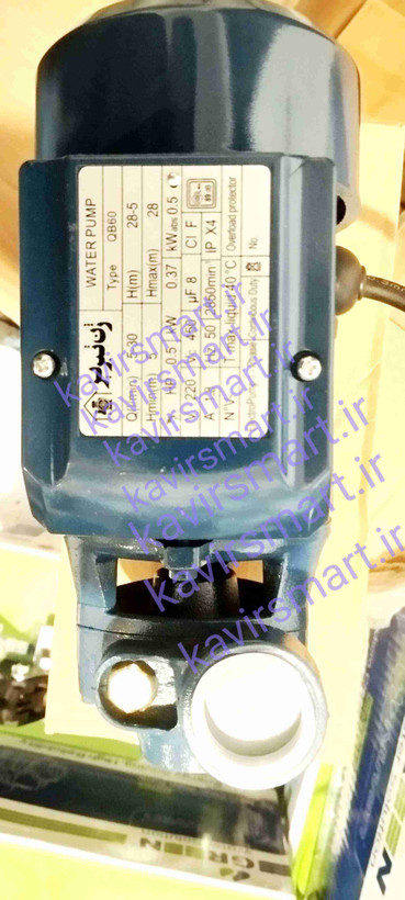 پمپ آب نیم اسب ژن تبریز QB60 (18 ماه گارانتی واقعی)